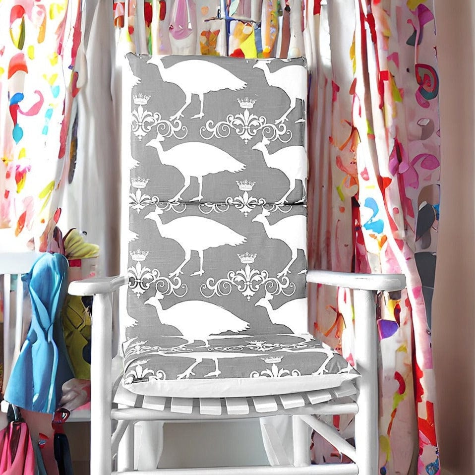 Rockin Cushions Rocking Chair Cushion Gray Peacock Rocking Chair Cover And Pads
